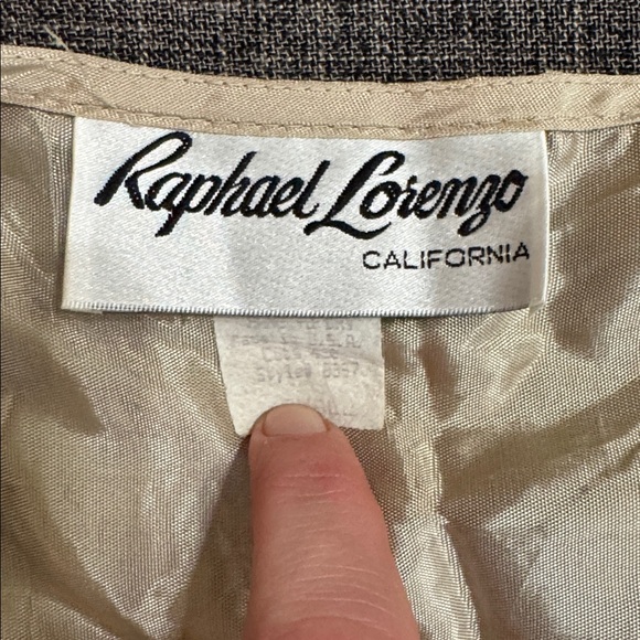 Vintage Raphael Lorenz California Tapestry Vest Made in USA Sea Life Fish Print - Picture 2 of 5